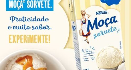 MOÇA® lança primeira mistura para o preparo de sorvete pronta para bater e congelar