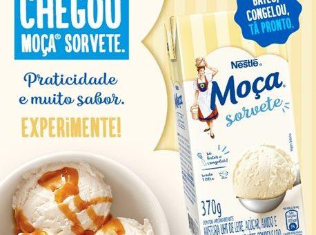 MOÇA® lança primeira mistura para o preparo de sorvete pronta para bater e congelar