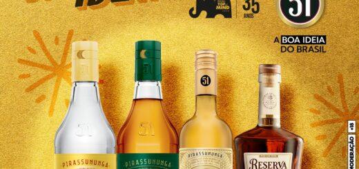 Cachaça 51 é a mais lembrada do Brasil pelo quinto ano consecutivo