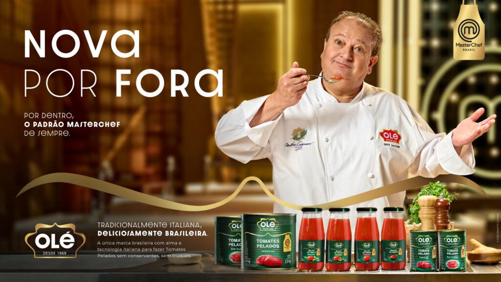 Olé Alimentos é escolhida pela Endemol Shine Brasil para linha MasterChef e traz Erick Jacquin como embaixador