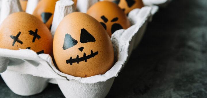 Receitas assustadoramente saudáveis com ovo para o Halloween