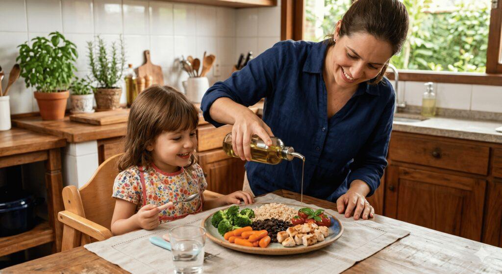 Mês Global da Nutrição Infantil: como incorporar o azeite extra virgem na alimentação das crianças desde cedo