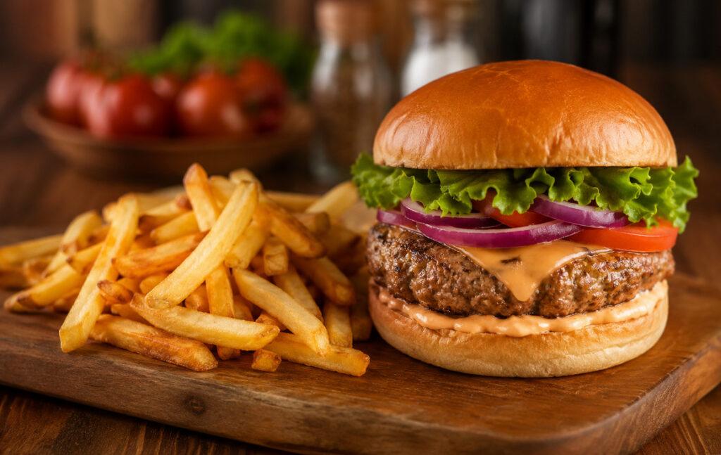 Hambúrguer e da batata frita: dá para aproveitar sem exagerar